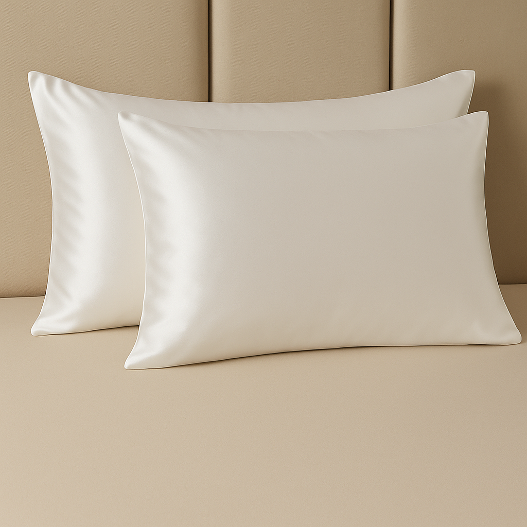 Pure Mulberry Silk Snowveil White Pillowcase