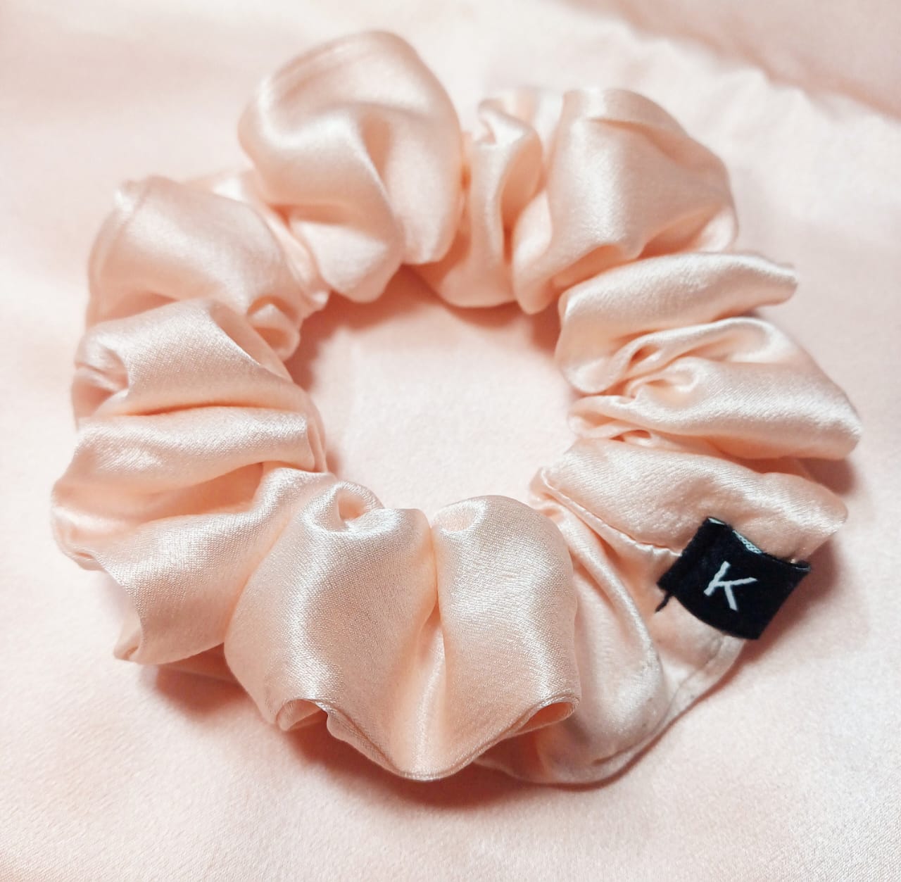 Pure Mulberry Silk Rose Gold Scrunchie