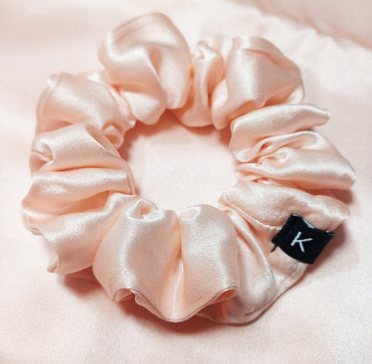 Pure Mulberry Silk Rose Gold Scrunchie